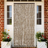 Vidaxx Fliegenvorhang 90x200 cm Chenille Beige und Braun