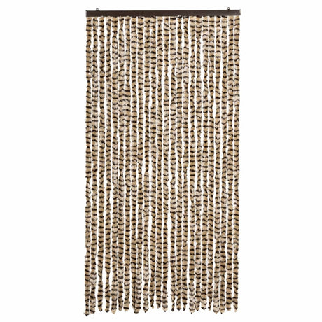 Vidaxx Fliegenvorhang 100x200 cm Chenille Beige und Braun