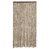 Vidaxx Fliegenvorhang 100x230 cm Chenille Beige und Braun