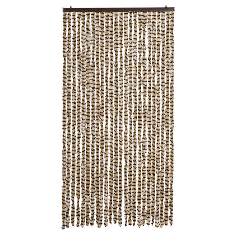 Vidaxx Fliegenvorhang 100x230 cm Chenille Beige und Braun