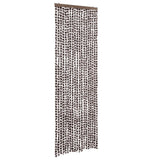 Vidaxx Fliegenvorhang 56x200 cm Chenille braun und weiß
