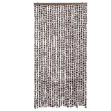 Vidaxx Fliegenvorhang 100x200 cm Chenille braun und weiß