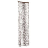 Vidaxx Fliegenvorhang 56x200 cm Chenille Taupe und Weiß
