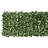 Vidaxxl Balkonschirm mit dunkelgrünen Blättern 200x75 cm