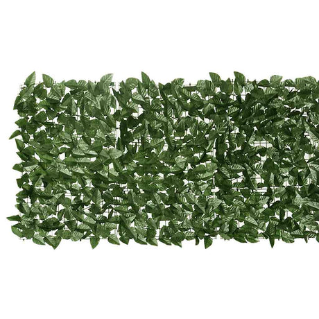 Vidaxxl Balkonschirm mit dunkelgrünen Blättern 200x75 cm