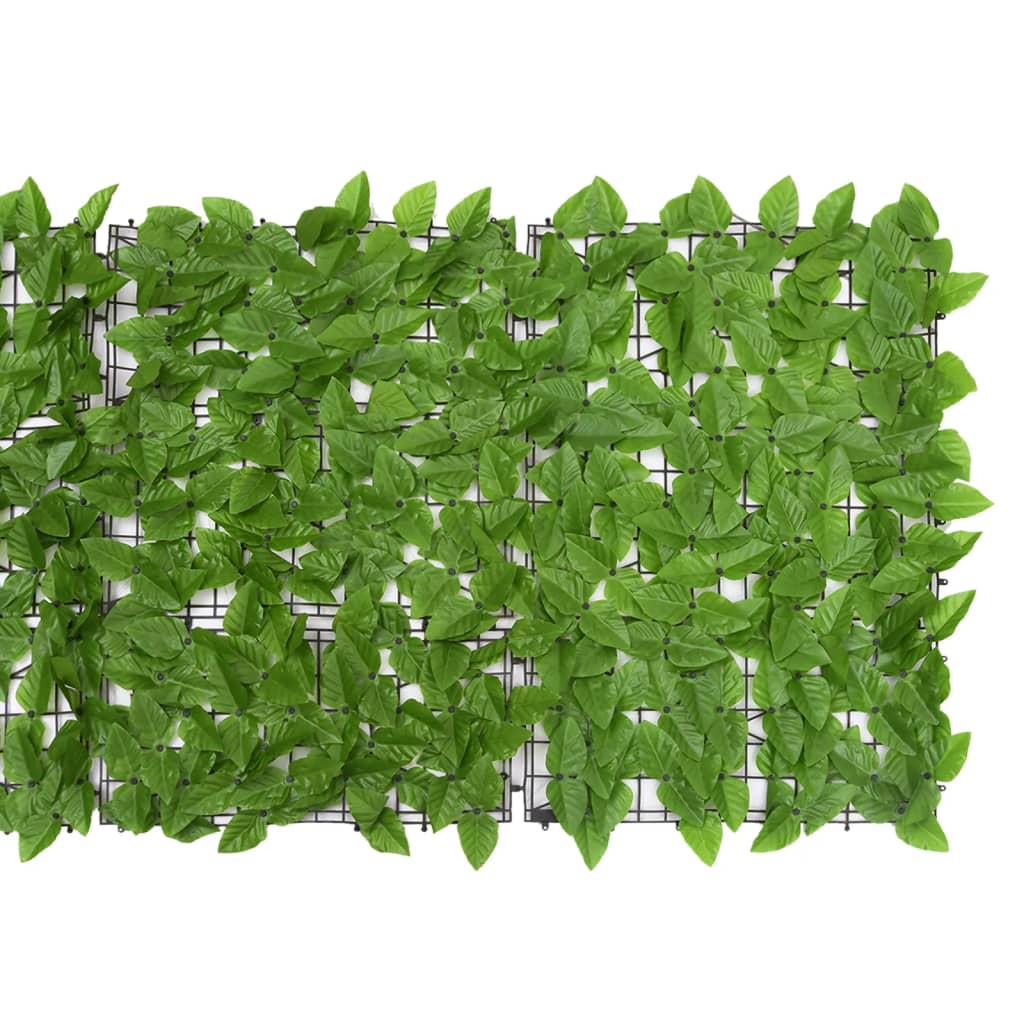 Vidaxxl Balkonschirm mit grünen Blättern 200x75 cm