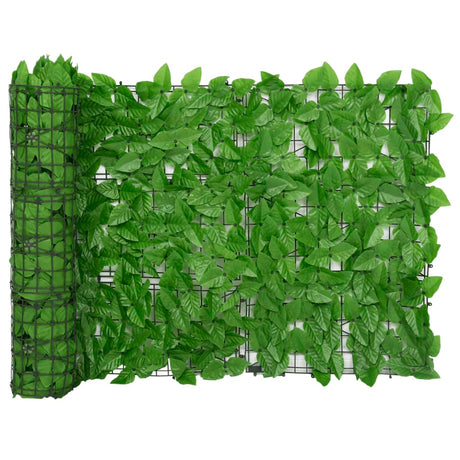 Vidaxxl Balkonschirm mit grünen Blättern 600x75 cm