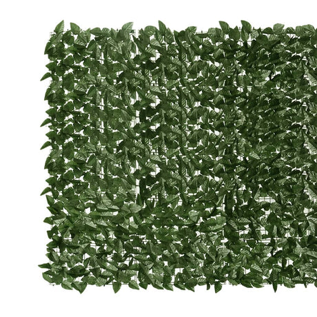 Vidaxxl Balkonschirm mit dunkelgrünen Blättern 300x150 cm