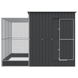 VidaXL Voliere mit Erweiterung 290x303x216 cm Stahl Silber