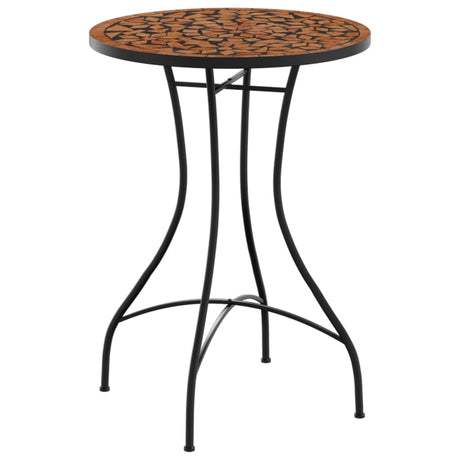 Vidaxl bistrotafel mozaïek ø50x70 cm keramiek terracottakleurig