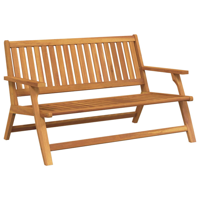 Vidaxl tuin relaxbank bruin 122 x 78 x 73 cm massief acaciahout