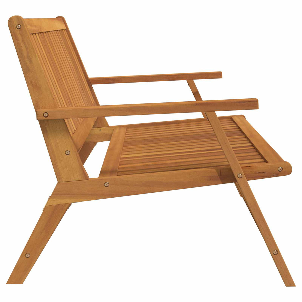 Vidaxl tuin relaxbank bruin 122 x 78 x 73 cm massief acaciahout