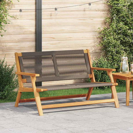 Vidaxl tuin relaxbank grijs massief acaciahout