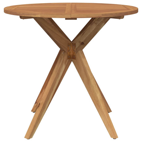 Vidaxl tuintafel rond ø85x75 cm massief acaciahout