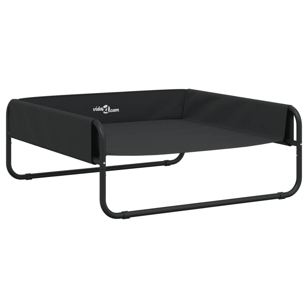 Vidaxl hondenmand verhoogd oxford stof en staal antracietkleurig