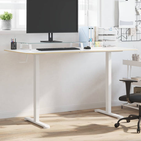 Vidaxl zit-sta bureauframe (94-135)x60x(70-114) cm staal wit