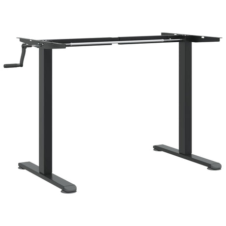 Vidaxl zit-sta bureauframe (94-135)x60x(70-114) cm staal zwart
