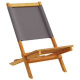 Vidaxl tuinstoelen 2 st inklapbaar acaciahout en stof antracietkleurig