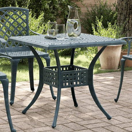 Vidaxl tuintafel 80x80x75 cm gietaluminium groen