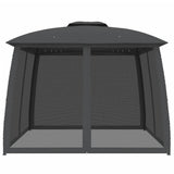 Vidaxx Pavillon mit Gitterwänden und Doppeldach 2,93x2,93 m Stahl Anthrazit