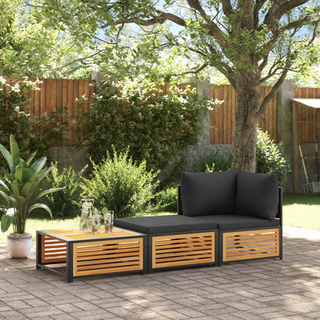 Vidaxl tuintafel met kruk massief acaciahout