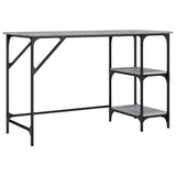 Vidaxl bureau 120x50x75 cm metaal en bewerkt hout grijs sonoma eiken