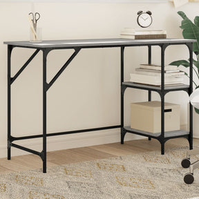 Vidaxl bureau 120x50x75 cm metaal en bewerkt hout grijs sonoma eiken