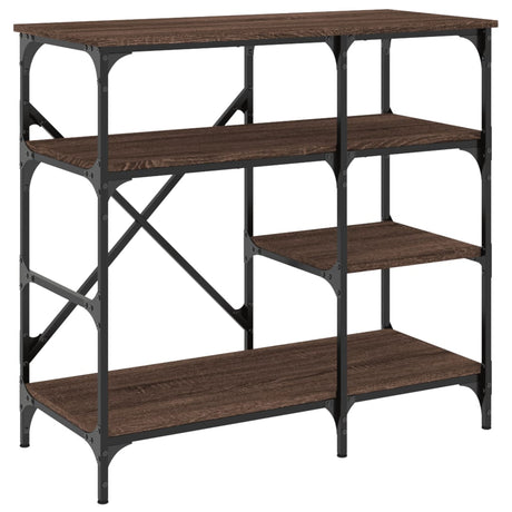 Vidaxx-Bäckerregal 90 x 40 x 84 cm aus Holz und Metall in der Farbe braune Eiche