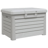 Vidaxl kussenbox 73x50,5x46,5 cm polypropeen grijs