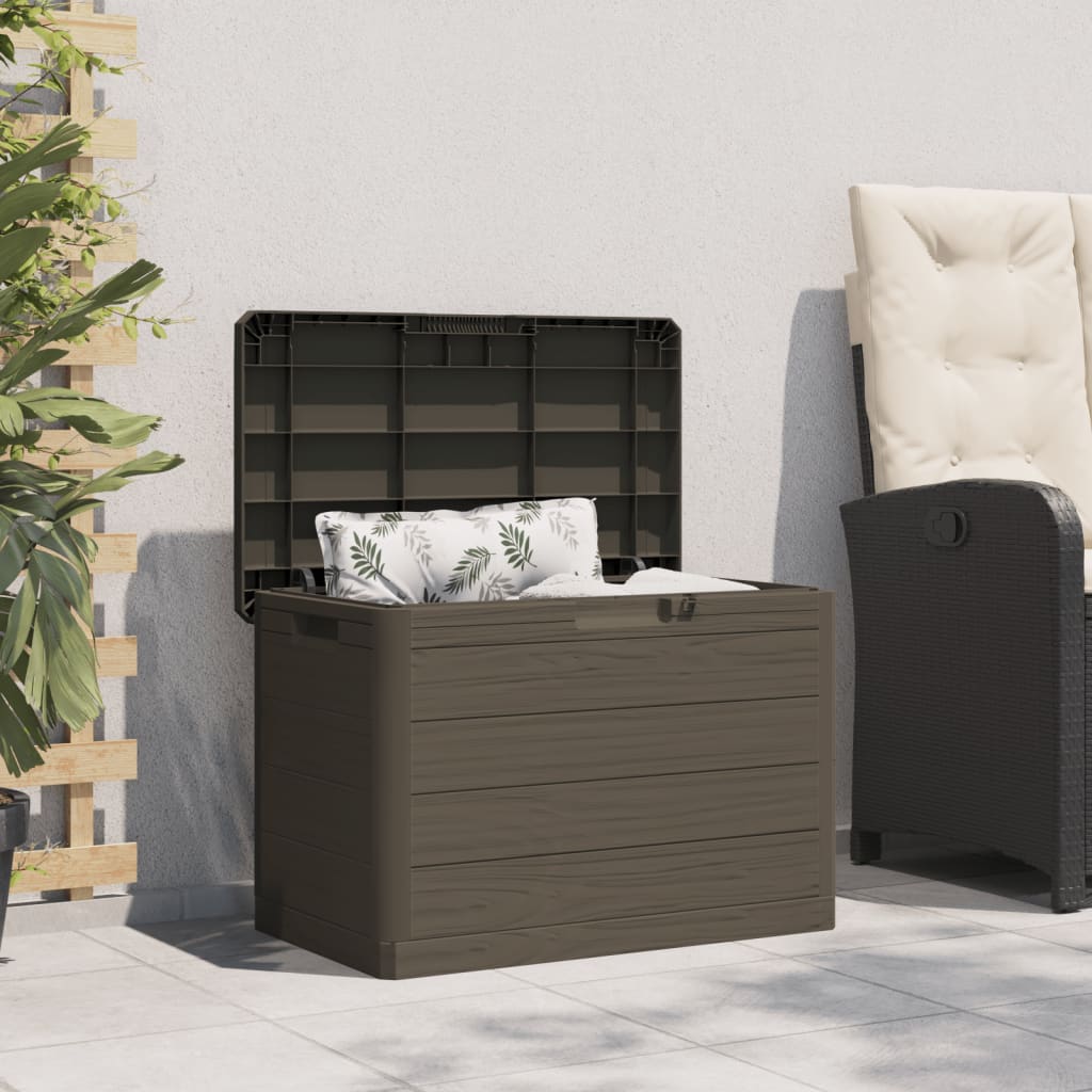 Vidaxl kussenbox 77,5x44,5x53 cm polypropeen bruin