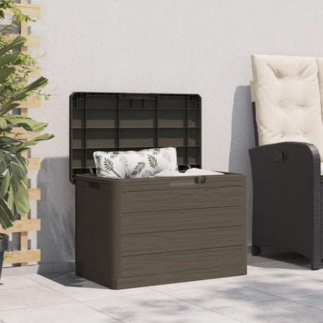 Vidaxl kussenbox 77,5x44,5x53 cm polypropeen bruin