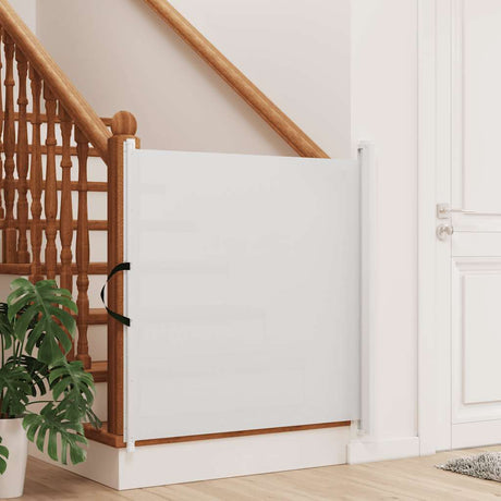 Vidaxx ausziehbares Haustiergitter 102,5x125 cm weiß