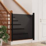 Vidaxx ausziehbares Haustiergitter 102,5x125 cm schwarz