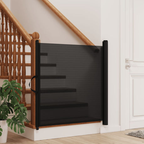 Vidaxx ausziehbares Haustiergitter 102,5x125 cm schwarz