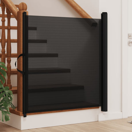 Vidaxx ausziehbares Haustiergitter 102,5x125 cm schwarz