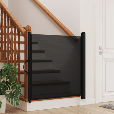 Vidaxx ausziehbares Haustiergitter 117,5x125 cm schwarz