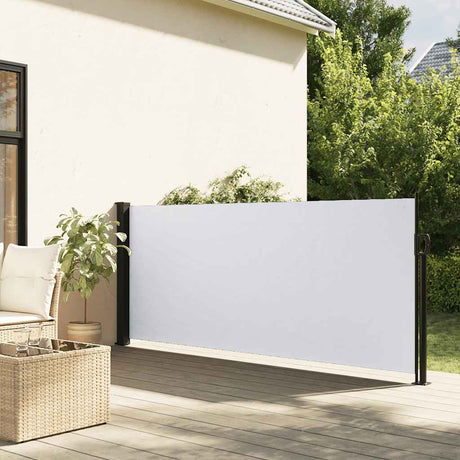Vidaxx ausziehbarer Windschutz 100x300 cm weiß