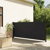 Vidaxx ausziehbarer Windschutz 117x300 cm schwarz