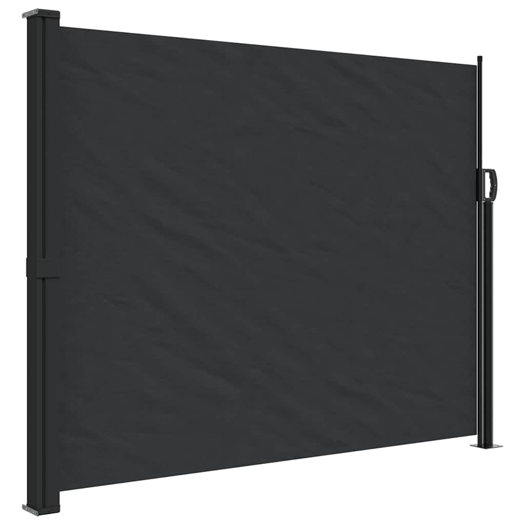 Vidaxx ausziehbarer Windschutz 160x300 cm schwarz
