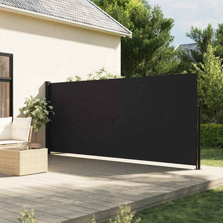 Vidaxx ausziehbarer Windschutz 160x300 cm schwarz