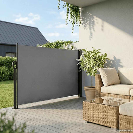 Vidaxx ausziehbare Seitenmarkise Anthrazit 160x300 cm
