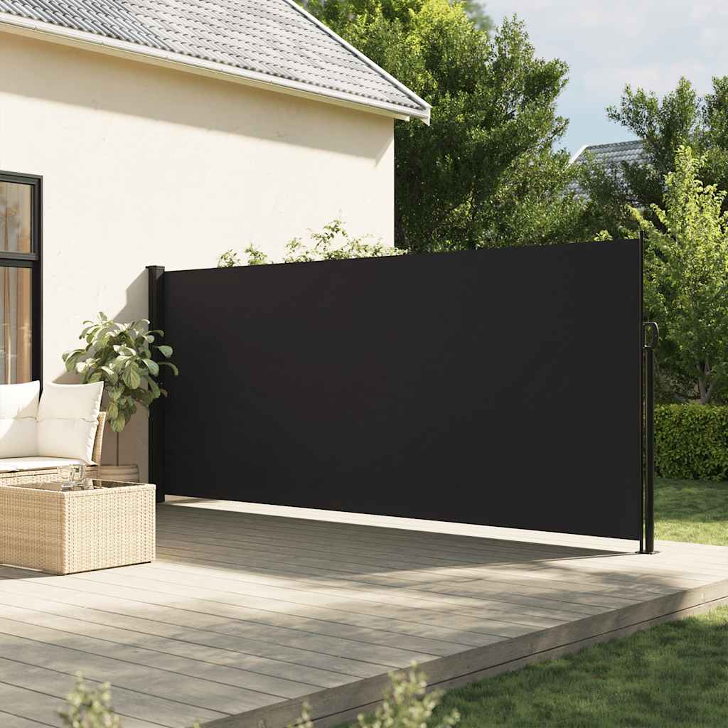 Vidaxx ausziehbarer Windschutz 180x300 cm schwarz