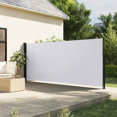 Vidaxx ausziehbarer Windschutz 180x300 cm weiß