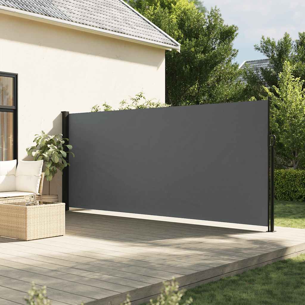 Vidaxx ausziehbarer Windschutz 180x300 cm Anthrazit