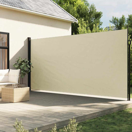 Vidaxx ausziehbarer Windschutz 220x300 cm cremefarben