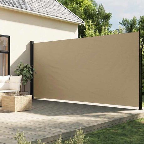 Vidaxl windscherm uittrekbaar 220x300 cm beige
