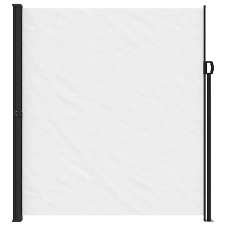 VidaXL Ausziehbarer Windschutz 220x300 cm weiß