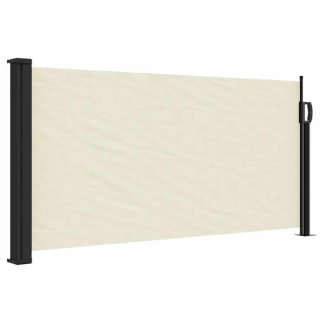Vidaxx ausziehbarer Windschutz 100x500 cm cremefarben