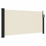 Vidaxx ausziehbarer Windschutz 100x500 cm cremefarben