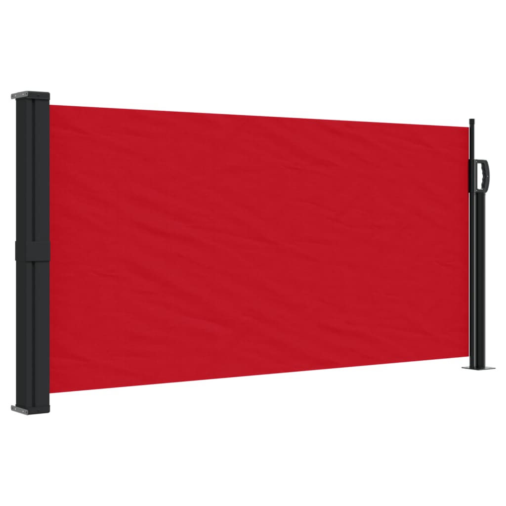 Vidaxx ausziehbarer Windschutz 100x500 cm rot